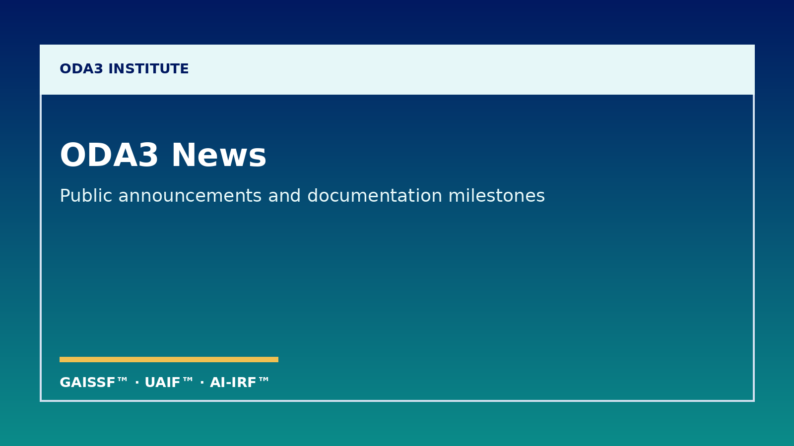Editorial header for News and Announcements