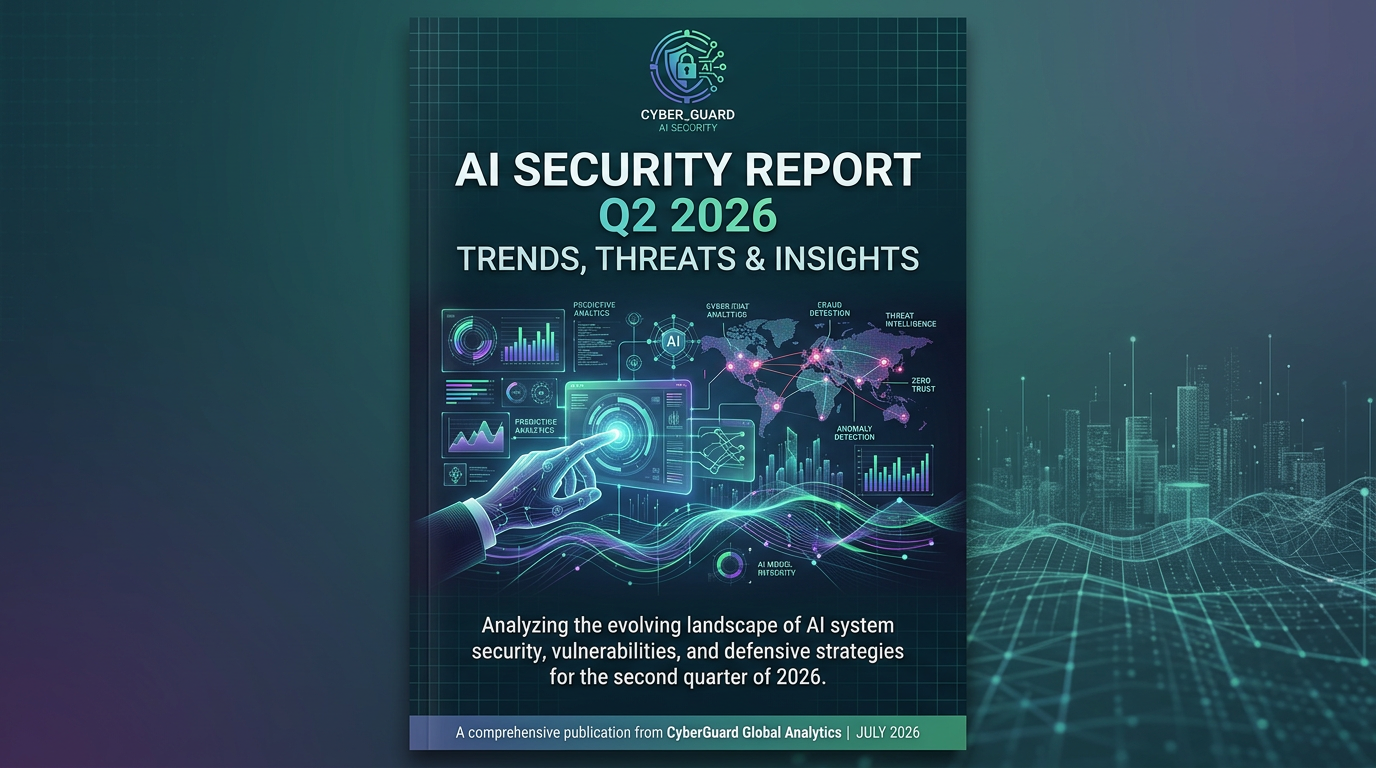 AI Security Report Q2 2026 cover with AI interface and cybersecurity concepts